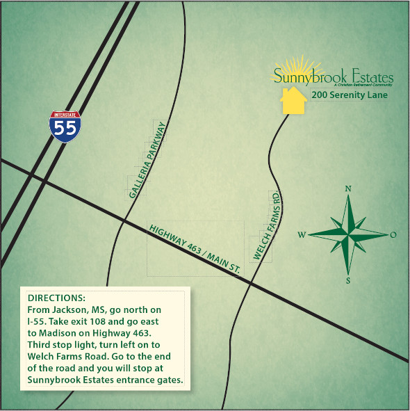 Location of Sunnybrook Estates